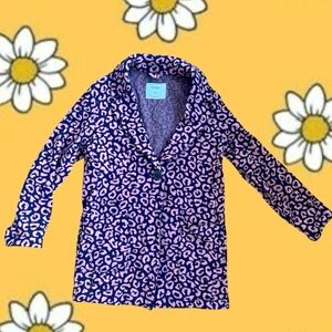 Old Navy Kids Leopard Print Blazer - Pink and Blue